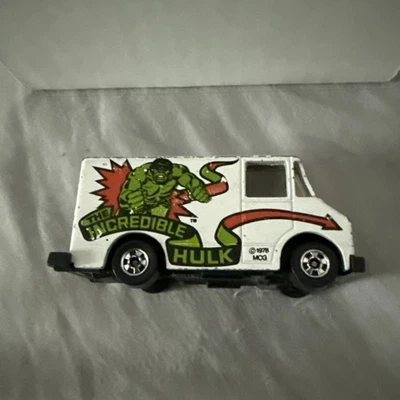 Hot Wheels 1976 Scene Machine White Van 1978 The Incredible Hulk Marvel Heroes - Image 1 of 4