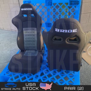 Bride Style Cloth Black Gradient Cushion Seats Reclinable 2 Pieces US New USA - Picture 1 of 1