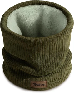 Braga cuello invierno cubrecuello esqui hombres mujeres polar gris elegante - Imagen 1 de 12