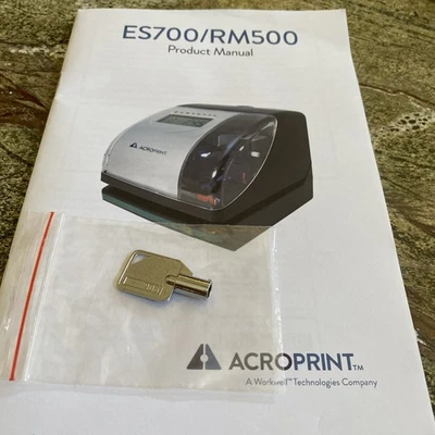 Acroprint Time Clock Key Only for ES700 ES900 ES1000 (Atomic only) #905 - Image 1 of 2