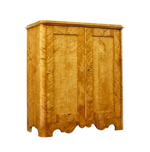 SCHWEDISCHER BIRKENSCHRANK 19. JAHRHUNDERT - Bild 1 von 11