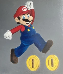 Mario Handmade Paintings 30x30cm (9 characters - sold individually or as a set) - Picture 1 of 12