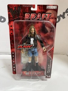 WWE Jakks Draft Raven Raw Wrestling Figure Limited To 8,750 Elite ECW WCW - Picture 1 of 8