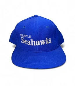 Cappello berretto vintage anni 90 Seattle Seahawks snapback AJD scritta lana - Foto 1 di 5