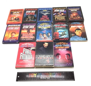 Simon & Schuster Audio STAR TREK AUDIOBOOKS SET OF 12 & I AM SPOCK LEONARD NIMOY - Imagen 1 de 9