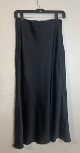A New Day Women's Maxi Slip Skirt Black Size Small - Picture 1 of 9