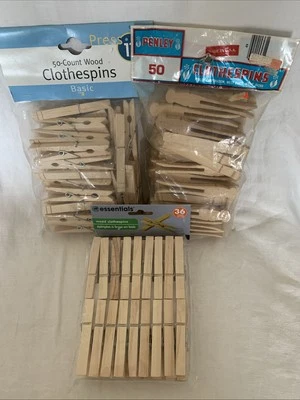 Pinzas para ropa de madera Pressit and Penley nuevas de colección 3 paquetes total de 136 Foto 1 de 4