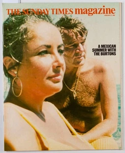 Elizabeth Taylor RICHARD BURTON Issey Miyake SUNDAY TIMES magazine January 1965 - Picture 1 of 9