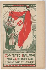 (U208) Cartolina Postale Trento e Trieste Comitato Italiano di Guerra - Foto 1 di 2