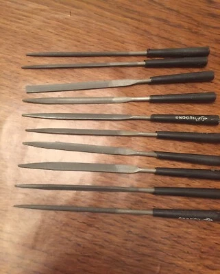 Precision Needle File Set 10pc Jewelers Metal Glass Wood Tool US Fast SHIPPING! - Image 1 of 4