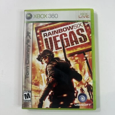Tom Clancy's Rainbow Six: Vegas (Microsoft Xbox 360, 2006) Game & Case No Manual - Image 1 of 4