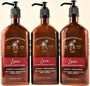 QTY 3 - Bath & Body Works LOVE - JASMINE + SANDALWOOD Body Lotion 6.5oz - Picture 1 of 2