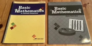 ABeka  Basic Mathematics 4th edition Solution Key + Quizzes / Tests 2 Book Lot - Picture 1 of 5