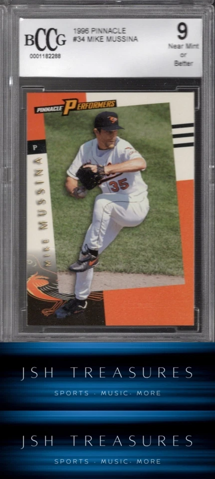 1998 Pinnacle Performers #34 Mike Mussina BCCG 9 NM - Image 1 of 1