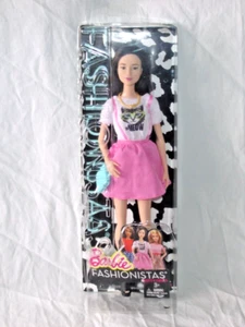 Barbie Fashionistas #10 Kitty Dress Lea Meow White Pink Dress Asian 2015 - Picture 1 of 6