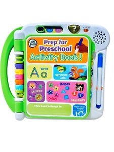 Leapfrog Prep For Preschool Activity Book Wipes Off Pages Interactive Touch 3+ - Picture 1 of 16