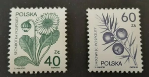 Poland 1989 - Medicinal Plants set of 2 MNH stamps SG3229 - 3230 - Picture 1 of 1