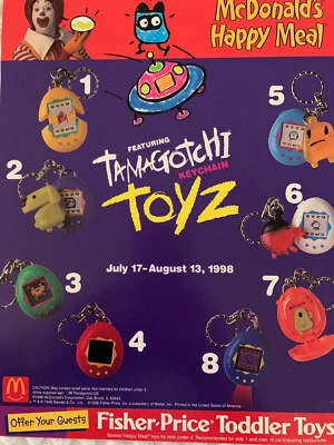 McDonald's 1998 Tamagotchi Toys-You Choose- Individual toys- - Image 1 of 4