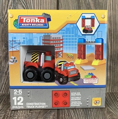Tonka Mighty Builders Construction Truck Playset 12 pieces - Image 1 of 4