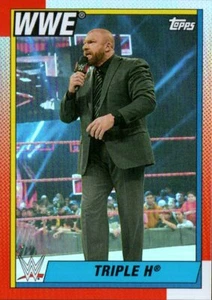 Topps Heritage WWE 2021 - Rainbow Foil Parallel #100 Triple H - Imagen 1 de 2