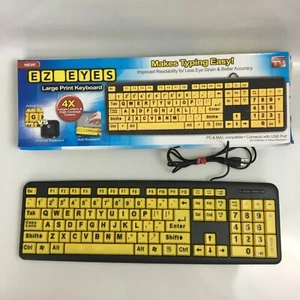EZ Eyes Duża klawiatura z nadrukiem Przewodowa USB Model #K360 - Zdjęcie 1 z 3