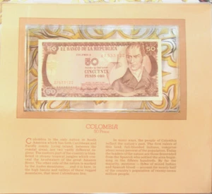 Most Treasured Banknotes Colombia 1983 50 Pesos UNC P 422b - Picture 1 of 3