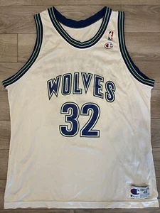 Christian Laettner Minnesota Timberwolves Champion Throwback Retro VTG Jersey - Picture 1 of 8