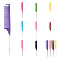 5pcs/set Steel Needle Hair Parting Comb Anti-static Hair Dye Brush  Salon