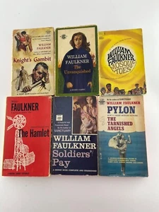 William Faulkner--Six Vintage Paperback Book Set, Late 1950s-Early 1960s. Good! - Picture 1 of 18