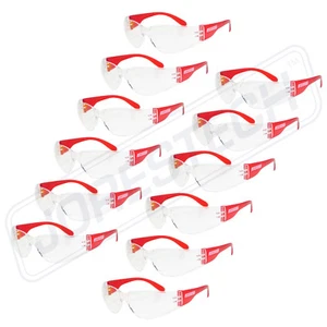 Gafas de sol JORESTECH Vision marco rojo lentes transparentes lentes gafas de sol Z87+ paquete de 12 - Imagen 1 de 9