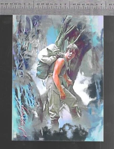 Yoda & Luke Skywalker Artist Signed Giclee Print Card #7 49/50 2019 STAR WARS - Picture 1 of 2