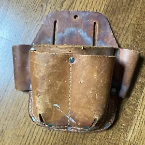 Nicholas #405 Leather Tool Belt 5 Pockets Carpenter Contractor Handyman MacGyver - Picture 1 of 11