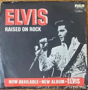 1973 pop 7" P/S-Elvis Presley-Raised on rock/For ol' times sake -made in Israel - Picture 1 of 4