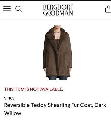 Vince Lamb Shearling Teddy Jacket Coat Suede reversible  - Image 1 of 4