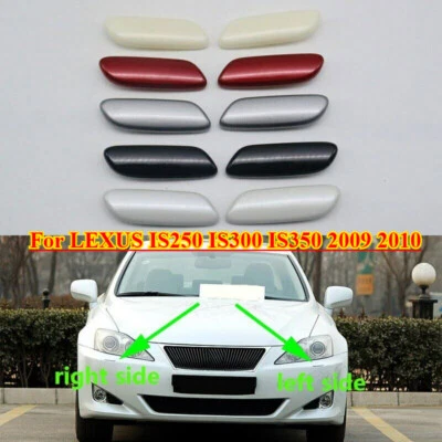 Cubierta de boquilla de pulverización de lavadora de faros delanteros para LEXUS IS250 IS300 IS350 2009 2010 Foto 1 de 4
