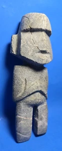 VORKOLUMBIANISCHE MEZCALA SERPENTIN STEINFIGUR - Bild 1 von 8