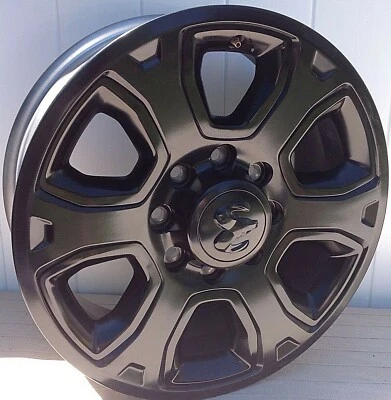 2016 DODGE RAM 2500 3500 FACTORY OEM 20" WHEEL RIM BLACK 1VQ85TRMAC 8X6.5 - Image 1 of 4