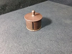 Vintage Brass Postage Stamp Roll Dispenser Holder  - Picture 1 of 8