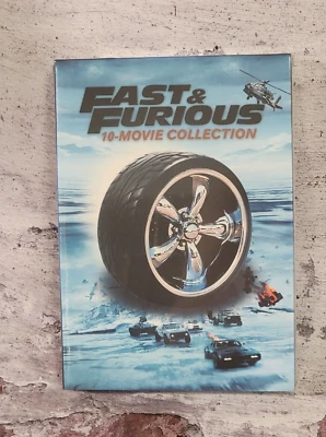 Fast & and Furious 10-Movie Collection DVD Vin Diesel Paul Walker *NEW & SEALED* - Image 1 of 3