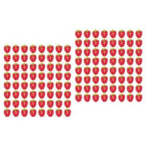 2 Pack Strawberry Shape Cartoon Buckle Buttons for Crafting Child - Picture 1 of 12