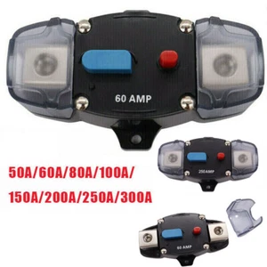 50A-300Amp DC 12V Circuit Breaker Car Auto Marine Stereo Audio Fuse DC 12V US - Picture 1 of 21