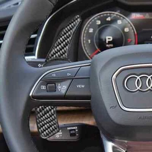 For Audi A4 B8 A3 8P S3 A5 A6 S6 C6 Q5 A8 R8 RS Steering Wheel Paddles Shifter - Foto 1 di 12