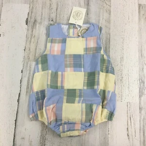 The Beaufort Bonnet Company Benjamin Bubble May River Madras Baby 12 18 M NWT - Picture 1 of 12