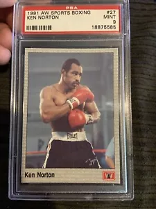 1991 AW Sports Boxing #27 Ken Norton PSA 9 Rookie Card Pop 4 w 6 higher - Bild 1 von 2