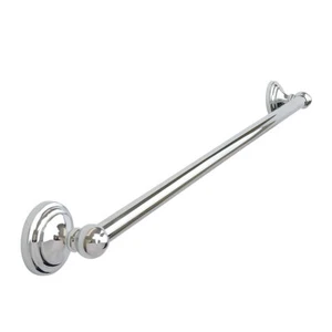 Single Towel Rail Holder 60cm Bar Wall Mounted Bathroom Kitchen Chrome - Picture 1 of 4