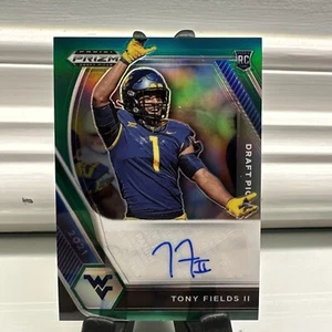 Tony Fields II 2021 Panini Prizm Selecciones del Draft Verde Prizm Automático RC Virginia Occidental  - Imagen 1 de 2