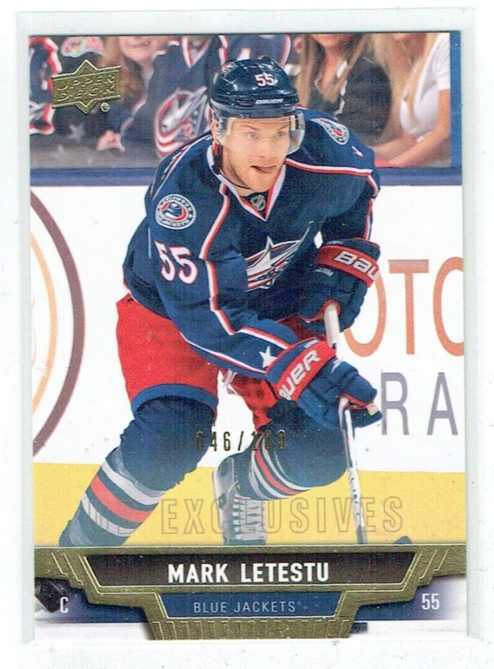 13-14 UD Upper Deck Series One  Mark Letestu  /100  Exclusives - Image 1 of 1