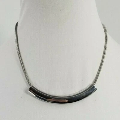 Collar Barra Tono Plata Pulida Alfani Foto 1 de 3