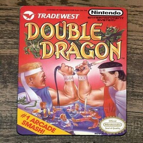 Alfombrilla de Rat&oacute;n Doble Drag&oacute;n Cl&aacute;sico Arcade Videojuego NES Caja Cubierta