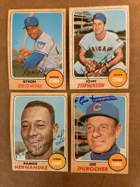 Ramon Hernandez Chicago Cubs Signed 1968 Topps Card with COA - Image 1 of 1